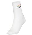 Calvin Klein Socks - Rib - Pride - White w. Logo