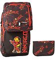 LEGO® Ninjago Schulranzen-Set - Optimo - Schwarz/Rot