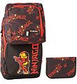 LEGO Ninjago School Bag Set - Optimo - Black/Red