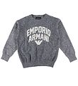 Emporio Armani Blouse - Knitted - Navy/White Melange w. Text