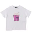 Emporio Armani T-Shirt - Weiß m. Popcorn
