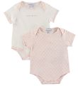 Emporio Armani Bodys k/ä - 2er-Pack - Adlerrosa/Weiß