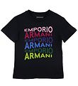 Emporio Armani T-Shirt - Navy m. Print/Glitzer