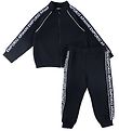 Emporio Armani Cardigan/Bukser - Navy m. Logostripe