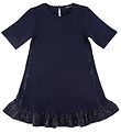 Emporio Armani Sweatkleid - Blu Mora m. Strassstein
