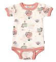 Joha Romper s/s - Wol - Wit m. Print