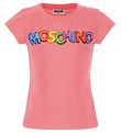 Moschino - T-shirt - Pink w. Print