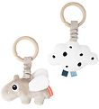 Done by Deer Clip Toy - 2-Pack - Happy Cloud - Sand