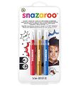 Snazaroo Face Paint - Brush paint - 3 pcs - Red/Gold/Blue