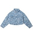Kenzo Denim Shirt - Cropped - Light Blue w. Tiger Stripe/Orange