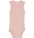 CeLaVi Bodysuit Sleeveless - Rib - Solid - Rose Cloud