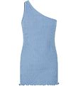 Rosemunde Top - Rib - En schouder - Blue Hemel