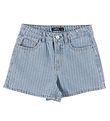 LMTD Shortsit - Noos - NlfPinizza - Light Blue Denim/Pinstripes