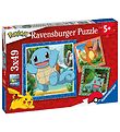 Ravensburger Puzzlespiel - 3x49 Teile - Pokémon