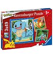 Ravensburger Jigsaw Puzzle - 3x49 Bricks - Pokmon