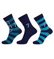 Ronaldo Chaussettes - 3 Pack - Bleu/Gris