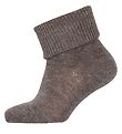 Melton Socks - Let's Go - Denver Melange w. Anti-slip