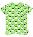 DYR T-Shirt - DYRGrowl - Bright Green m. Pinguine