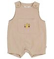 Wheat Summer Romper - Elif Embroidery - Dark Sand w. Vegetables