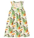 Katvig Dress - White w. Tropical Print