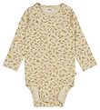 Wheat Bodysuit l/s - Fossil Insects
