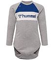 Hummel Romper l/s - hmlMurphy - Grijs Gevlekt