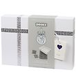 Dooky Set - Happy Hand - Handprint w. Silver Ribbon + Memorial b
