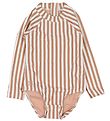 Liewood Swimsuit - Baby - Maxime - UV40+ - Stripe Tuscany Rose/