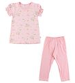 Joha Pyjama Set - Summer - Pink w. Print