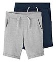 Name It Sweatshorts - Noos - NkmVermo - 2er-Pack - Grey Melange