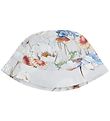 Christina Rohde Bucket Hat - Grey w. Flowers