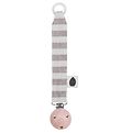Pine Cone Pacifier Clip - Nohr - Mushroom Stripe