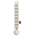 Pine Cone Dummy Clip - Nohr - Mustard Stripe