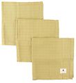 Pine Cone Muslin Cloth - 3-Pack - 70x70 cm - Edith - Mustard