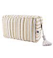 Pine Cone Toiletry Bag - 24 cm - Lulu - Mustard Stripe