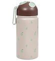 OYOY Water Bottle - 360 mL - Clay/Green