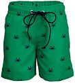 Petit Crabe Sund stuttbuxur - Boardie - UV50+ - Green Krabbi