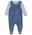 Fixoni Sparkdrkt m. Body l/ - Velour - Blue Fushion