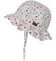 Melton Sun Hat - Off White w. Print