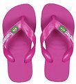 Havaianas Flip Flops - Kids Brasilien-Logo - Rose Gummi