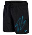 Speedo Badshorts - Hyper Boom Logo - Svart/Blå