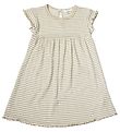Joha Dress - Wool/Silk - Rib - Beige/White