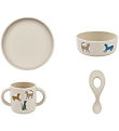 Liewood Dinner Set - Silicone - 4 Parts - Vivi - Leopard Multi M