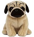 Living Nature Soft Toy - 21x10 cm - Pug - Golden