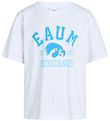 Grunt T-shirt - Pliketon - White w. Blue Print