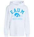 Grunt Hoodie - Kaja - White w. Blue Print