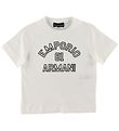 Emporio Armani T-Shirt - Blanc av. Marine