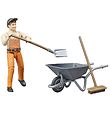 Bruder Figure - bworld - Municipal worker w. Accessories - 62130