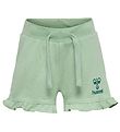 Hummel Shorts - hmlTalya Ruffle - Slib Green