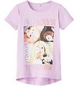 Name It T-Shirt - NmfAbeline Barbie - Orchid Bloom